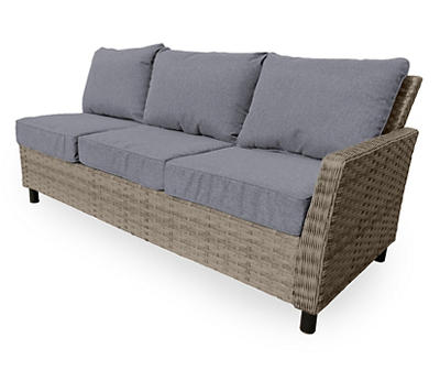 Broyhill Autumn Cove Gray Wicker Cushioned Patio Sectional