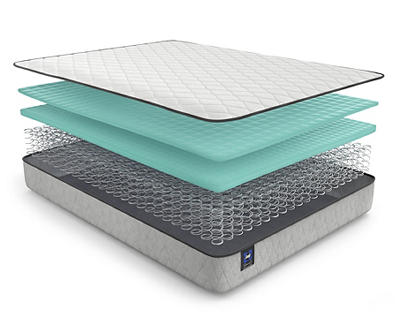 Sealy Firm King Mattress & Low Profile Box Spring Set, Tight Top Bakersfield