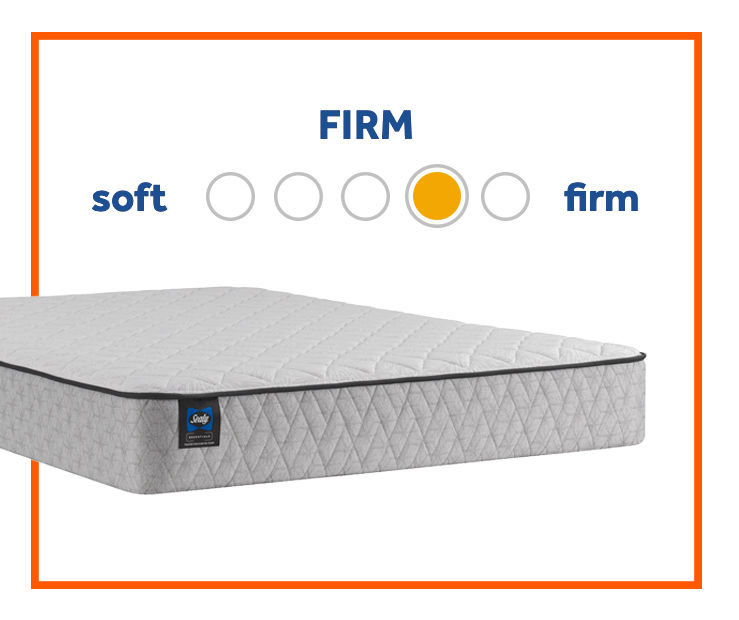 Sealy Firm King Mattress & Low Profile Box Spring Set, Tight Top Bakersfield