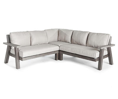 Broyhill Asheville All-Weather Wicker Cushioned Patio Sectional