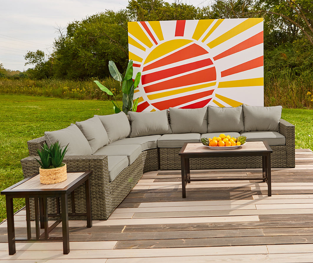 Big outdoor store sectional