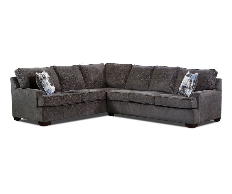 Real Living Dillon Charcoal Sectional