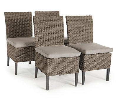 Broyhill Eagle Brooke 5-Piece All-Weather Wicker Cushioned Patio Dining Set