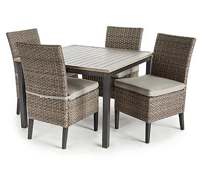 Broyhill Eagle Brooke 5-Piece Wicker Cushioned Patio Dining Set
