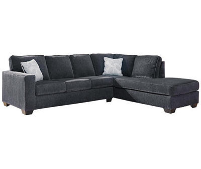 Signature Design By Ashley Kiara Slate Sectional with Right-Facing Chaise