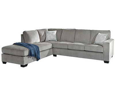 Signature Design By Ashley Kiara Alloy Sleeper Sectional with Left-Facing Chaise