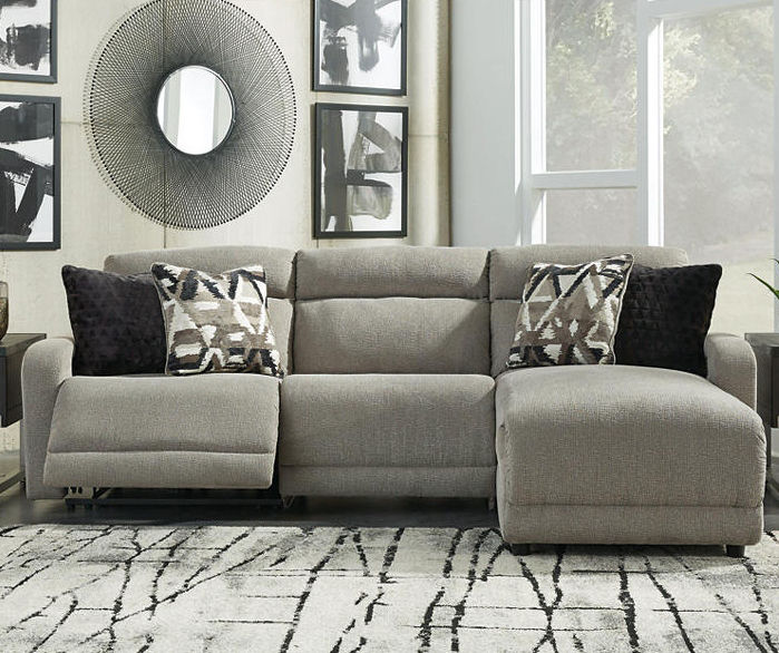 Colleyville Stone 3 Piece Power Reclining Sectional Big Lots