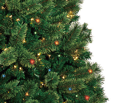 Winter Wonder Lane 12' Cashmere Pre-Lit Artificial Christmas Tree with Multi-Color