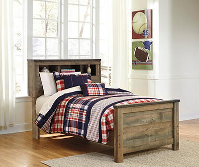 Signature Design By Ashley Rustic Twin Bookcase Bed