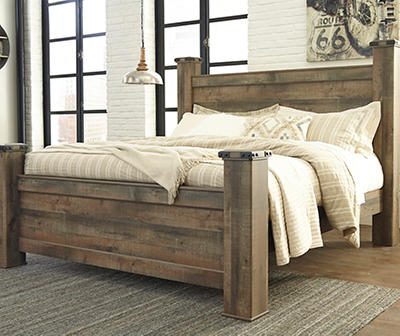 Signature Design By Ashley Trinell King Poster Bed