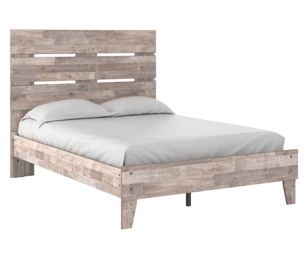Signature Design By Ashley Neilsville Whitewash Full Panel Platform Bed Big Lots