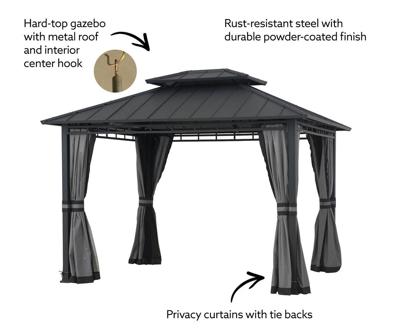 Hardtop gazebo shop big lots