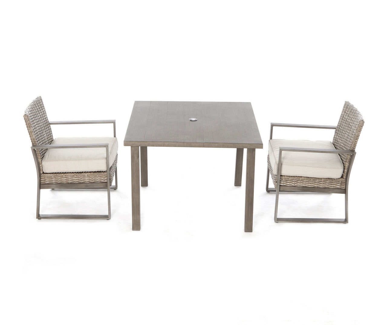 Broyhill Crestfield AllWeather Wicker 3Piece Cushioned Patio Dining