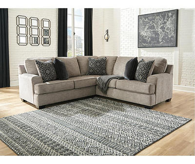 Signature Design By Ashley Bovarian Stone 2-Piece Sectional with Left-Facing Loveseat