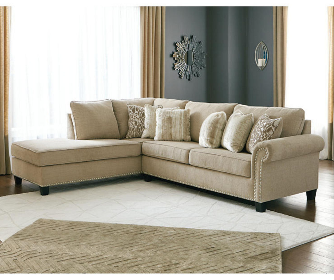 Signature Design By Ashley Dovemont Sectional with Left-Facing Chaise