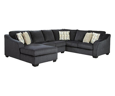 Signature Design By Ashley Eltmann Slate 3-Piece Sectional with Left-Facing Chaise