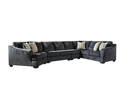 Signature Design By Ashley Eltmann Slate 4-Piece Sectional with Left-Facing Cuddler