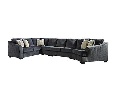 Signature Design By Ashley Eltmann Slate 4-Piece Sectional with Right-Facing Cuddler