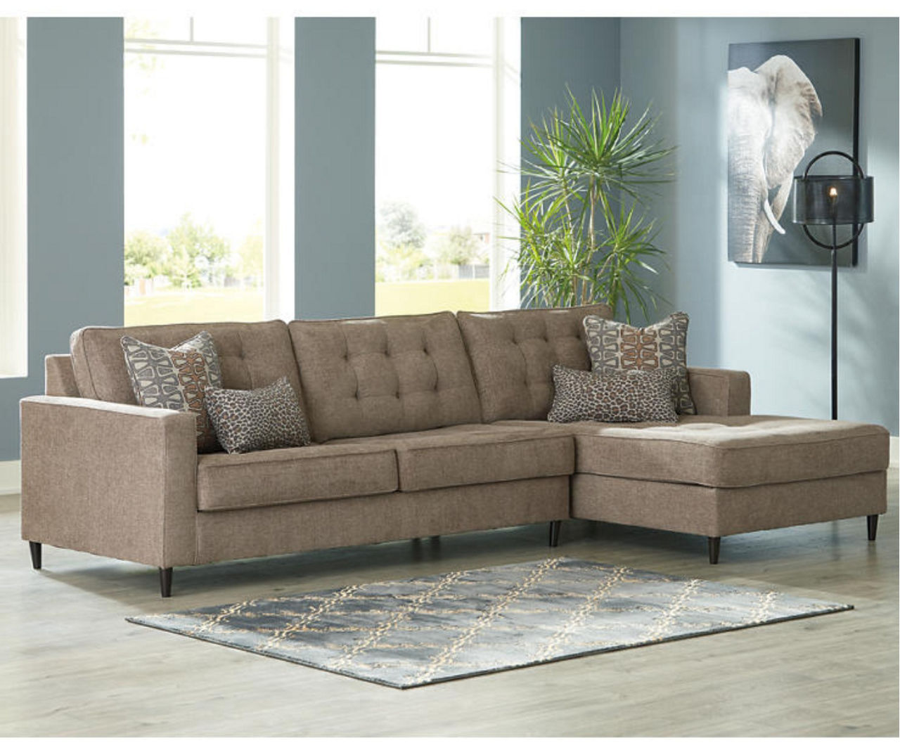 Signature Design By Ashley Flintshire Sectional with Right-Arm-Facing Chaise