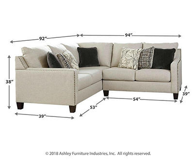 Signature Design By Ashley Hallenberg 2-Piece Sectional with Right-Facing Loveseat