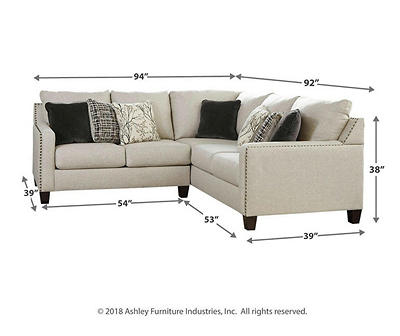 Signature Design By Ashley Hallenberg 2-Piece Sectional with Left-Facing Loveseat