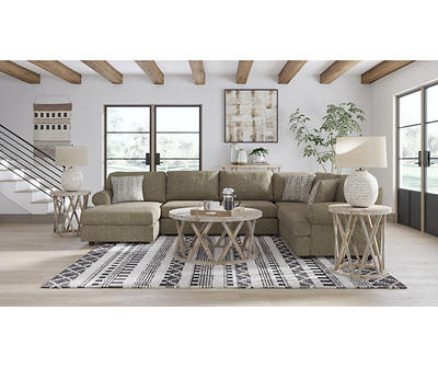 Signature Design By Ashley Hoylake Chocolate 3-Piece Sectional with Left-Facing Chaise
