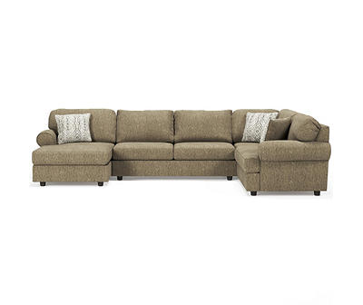 Signature Design By Ashley Hoylake Chocolate 3-Piece Sectional with Left-Facing Chaise