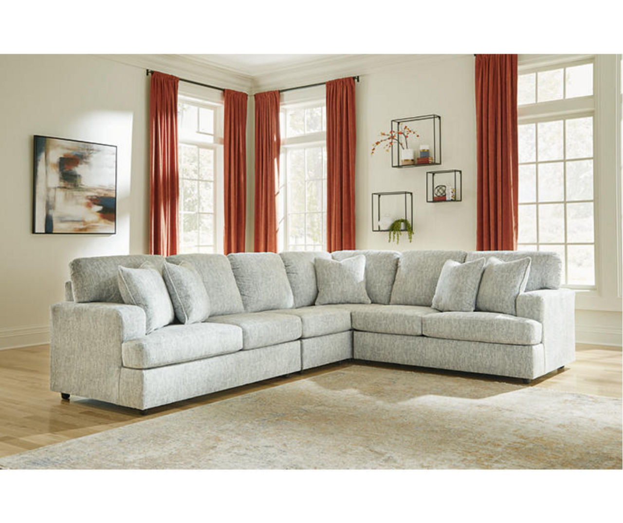 Signature Design By Ashley Playwrite Gray 4-Piece Sectional