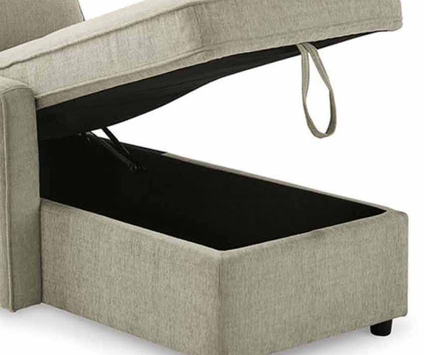 Signature Design By Ashley Kerle Fog Sectional with Pop-Up Bed