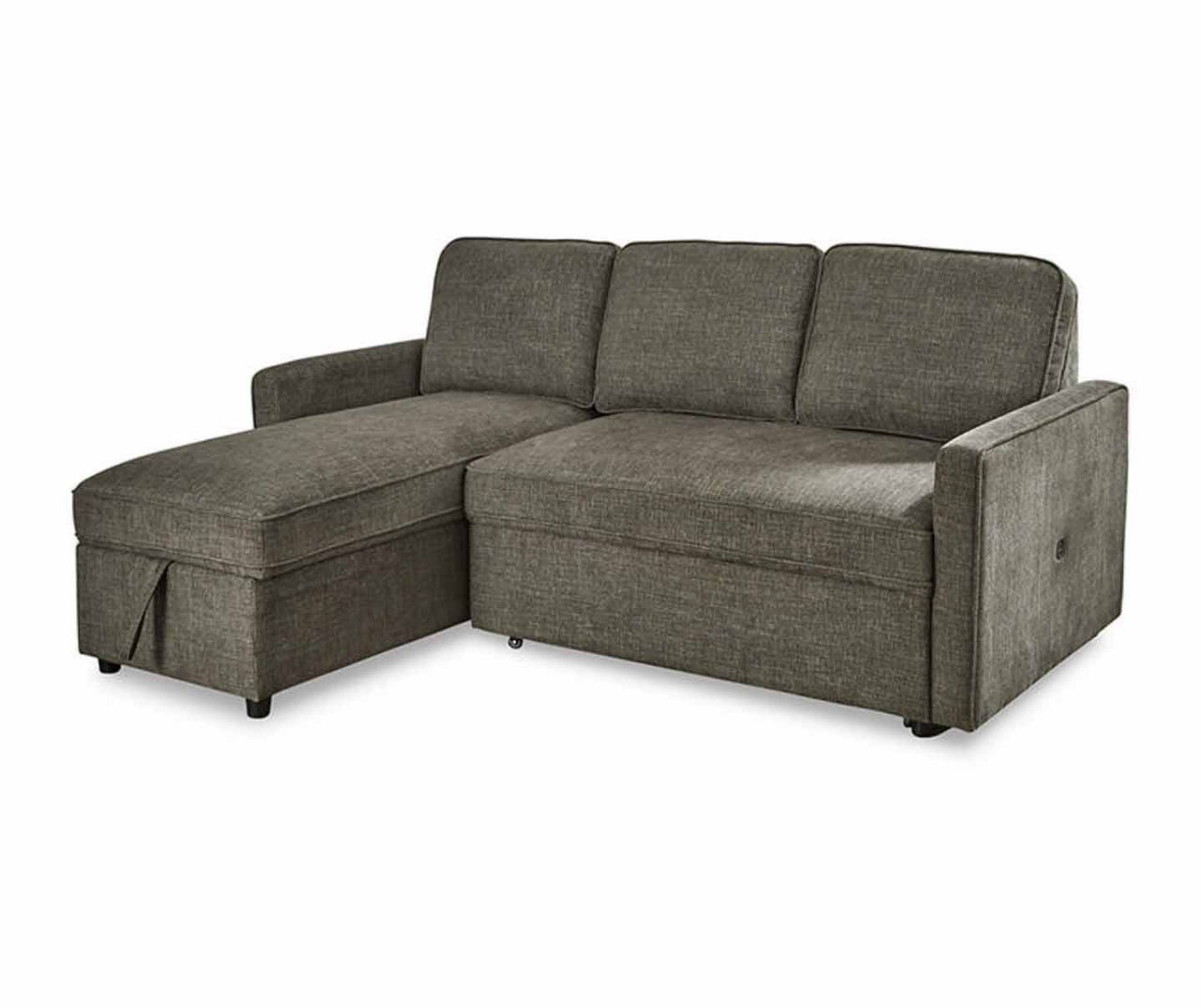 Signature Design By Ashley Kerle Charcoal Sectional with Pop Up Bed Big Lots