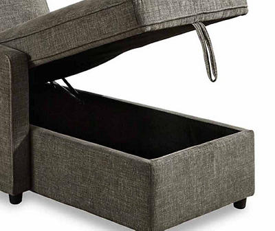 Signature Design By Ashley Kerle Charcoal Sectional with Pop-Up Bed