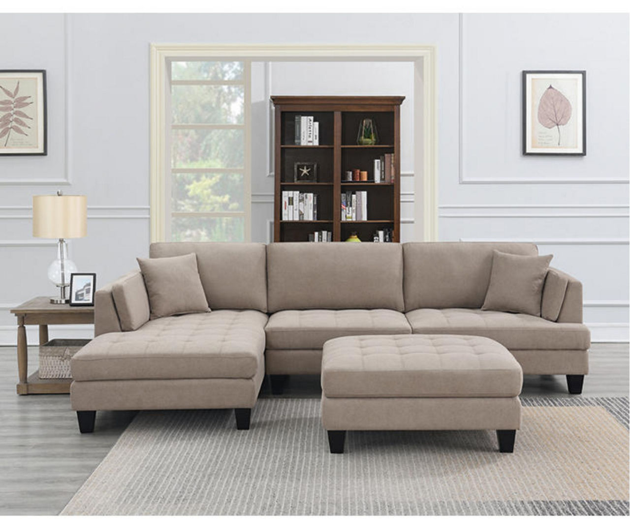 Big lots on sale brown sectional