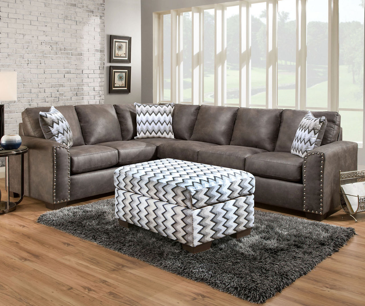 Gray sectional deals big lots