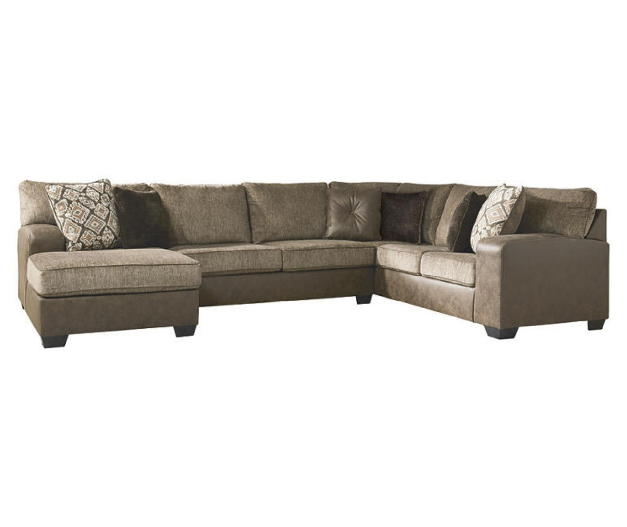Signature Design By Ashley Abalone Faux Leather Sectional Big Lots