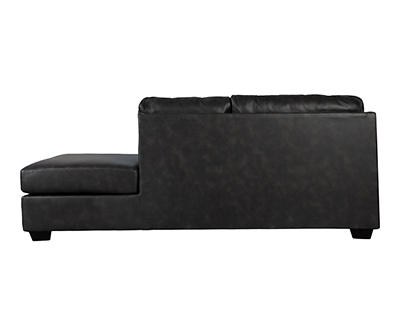 Signature Design By Ashley Battstone Steel Faux Leather Sectional 