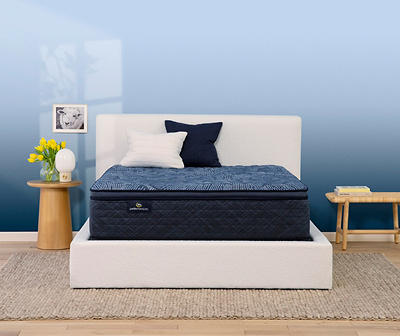 Serta Perfect Sleeper Oasis Sleep 14.5" Twin XL Firm Pillow Top Mattress & Low Profile Box Spring Set
