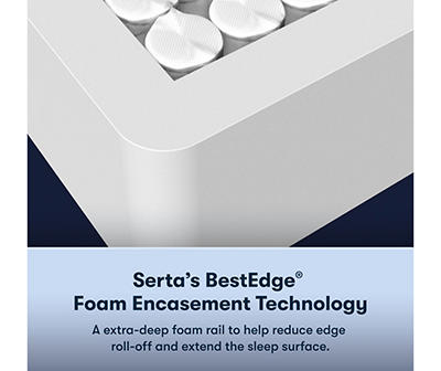 Serta Perfect Sleeper Pacific Peace Hybrid 12" Twin Firm Mattress & Low Profile Box Spring Set