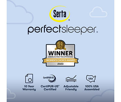 Serta Perfect Sleeper Pacific Peace Hybrid 12" Twin XL Firm Mattress & Box Spring Set