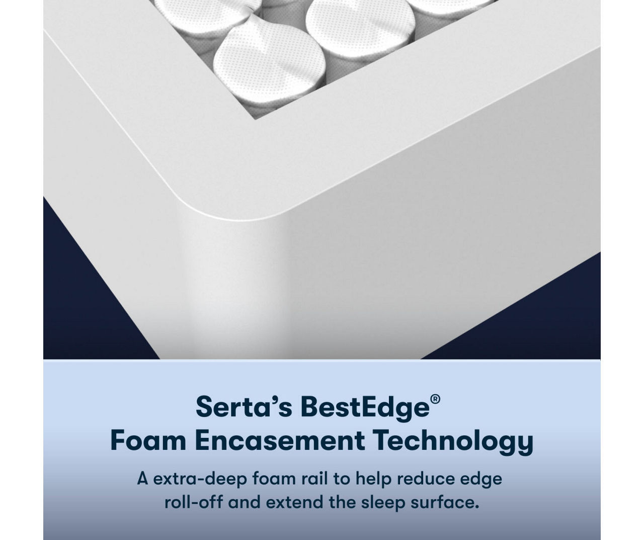 Serta Perfect Sleeper Pacific Peace Hybrid 12" Queen Firm Mattress & Box Spring Set