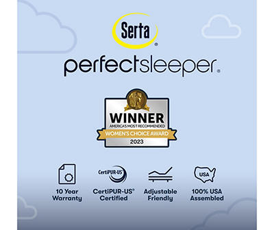 Serta Perfect Sleeper Pacific Peace Hybrid 12" King Firm Mattress & Box Spring Set