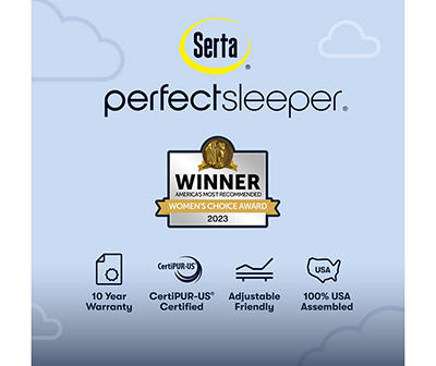 Serta Perfect Sleeper Pacific Peace Hybrid 12" California King Firm Mattress & Box Spring Set