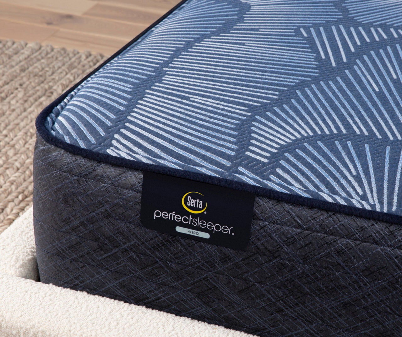 Serta Perfect Sleeper Pacific Peace Hybrid 12" Twin XL Medium Mattress & Low Profile Box Spring Set