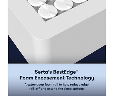 Serta Perfect Sleeper Radiant Rest Hybrid 14" Twin Plush Mattress & Low Profile Box Spring Set