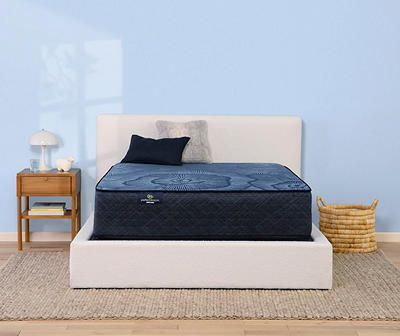 Serta Perfect Sleeper Radiant Rest Hybrid 14" Twin XL Plush Mattress & Low Profile Box Spring Set