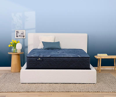 Serta Perfect Sleeper Oasis Sleep 13.25" Twin XL Plush Mattress & Low Profile Box Spring Set