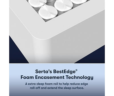 Serta Perfect Sleeper Radiant Rest Hybrid 14" Queen Firm Mattress & Low Profile Box Spring Set