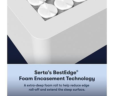 Serta Perfect Sleeper Radiant Rest Hybrid 14" King Firm Mattress & Low Profile Box Spring Set