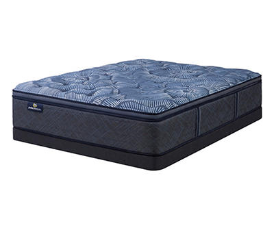 Serta Perfect Sleeper Oasis Sleep 15" Twin XL Plush Pillow Top Mattress & Low Profile Box Spring Set
