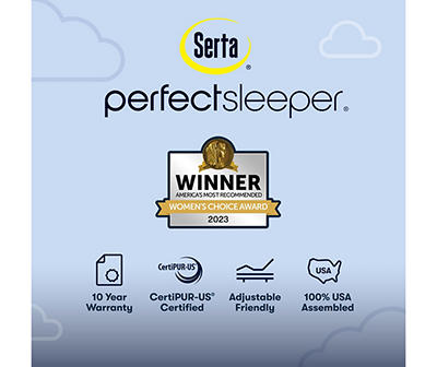 Serta Perfect Sleeper Nurture Night 12" Twin Firm Mattress & Box Spring Set