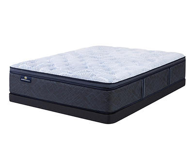 Serta Perfect Sleeper Nurture Night 14.5" Queen Plush Pillow Top Mattress & Low Profile Box Spring Set